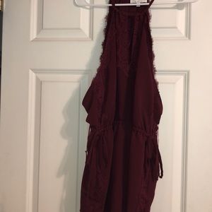 Kendall & Kylie maroon dressy romper